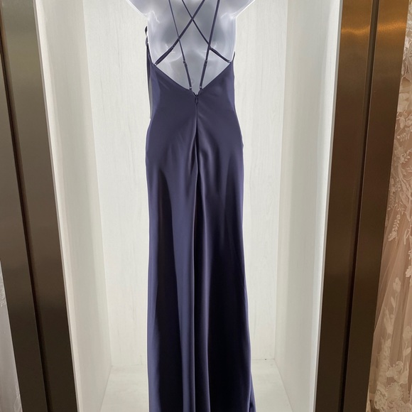 Mori Lee satin Sheath Gown - Picture 6 of 8